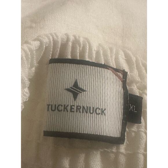 Tuckernuck Dress Puff Sleeve Linen Annie Smocked Mini White Women's Size Large - Picture 5 of 10